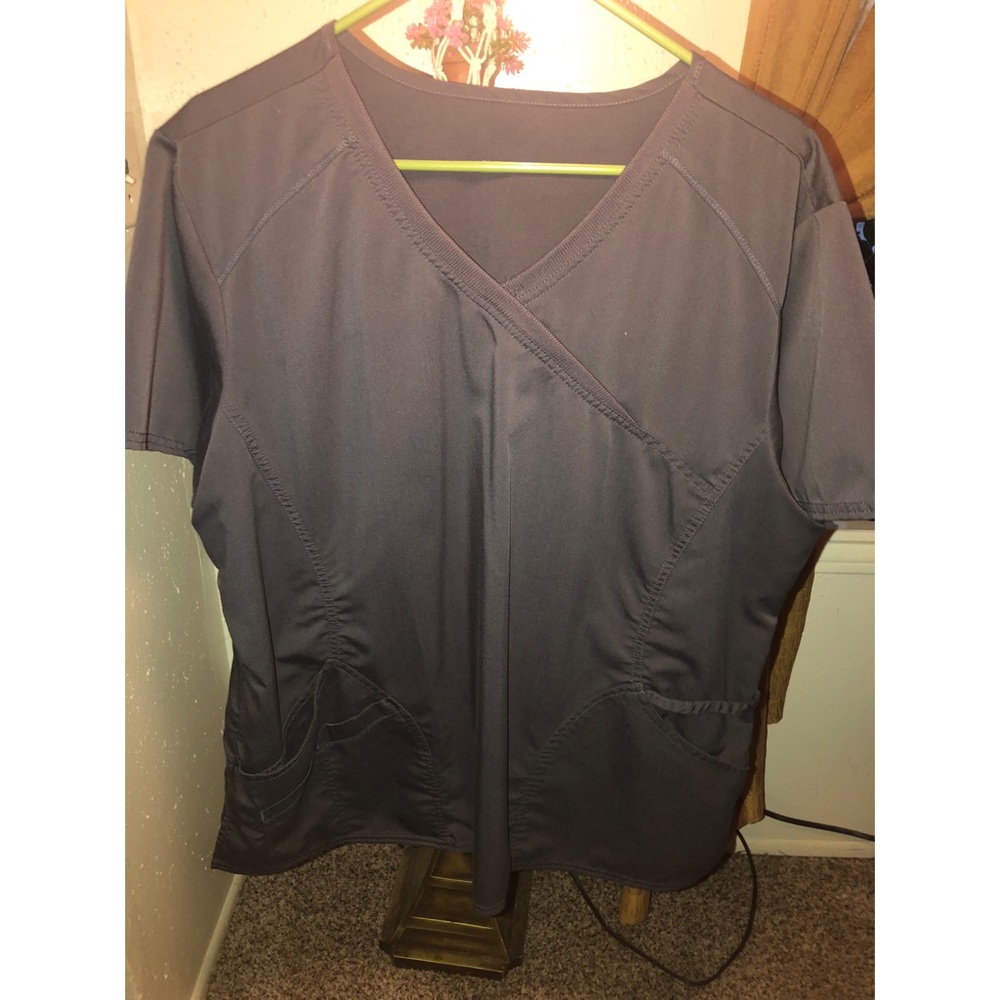 Grey scrub top